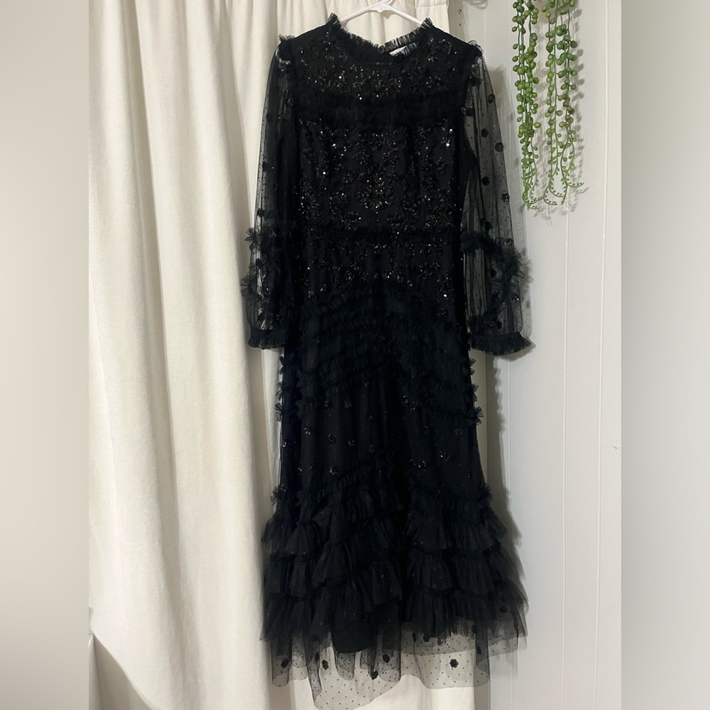 Ivy City Co Sparkly Black Dress